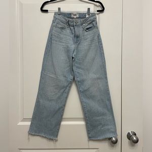 PAIGE Light Blue Flare & Wide Leg Jeans